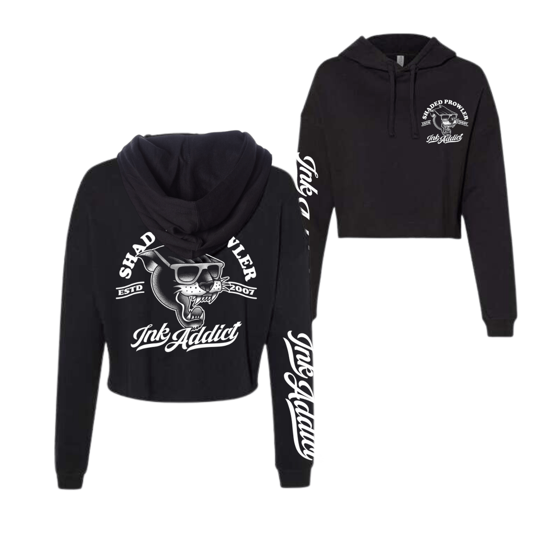 Shaded Prowler Cropped Hoodie