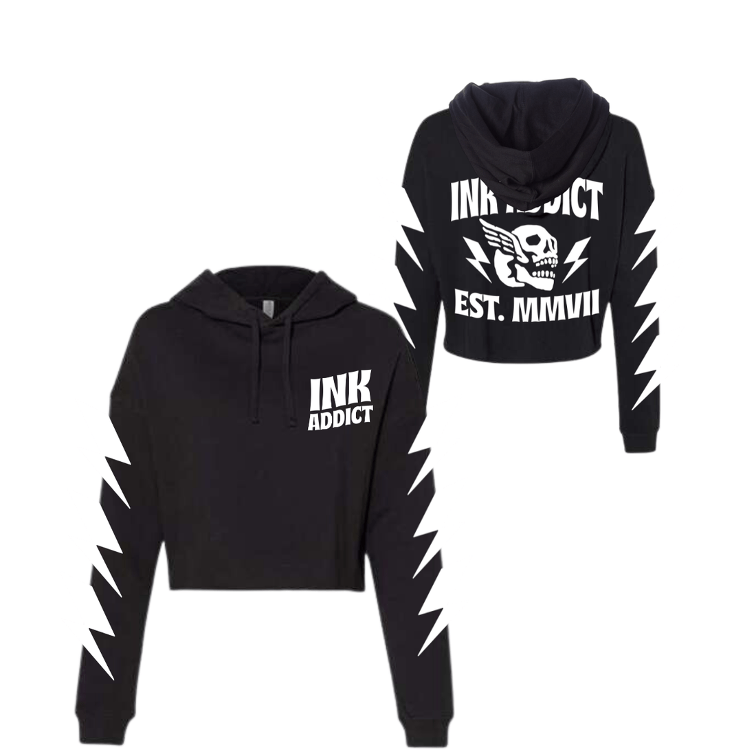 Death Squad Cropped Hoodie