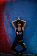 INK Rainbow Black Leggings