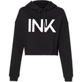 INK Women's Black Crop Hoodie