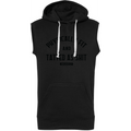 Physically Fit Men's Black Sleeveless Hoodie