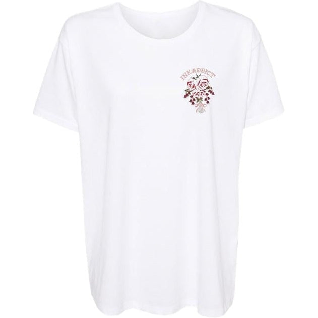 No Pain No Gain White Women's Slim Fit Tee