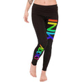 INK Rainbow Black Leggings