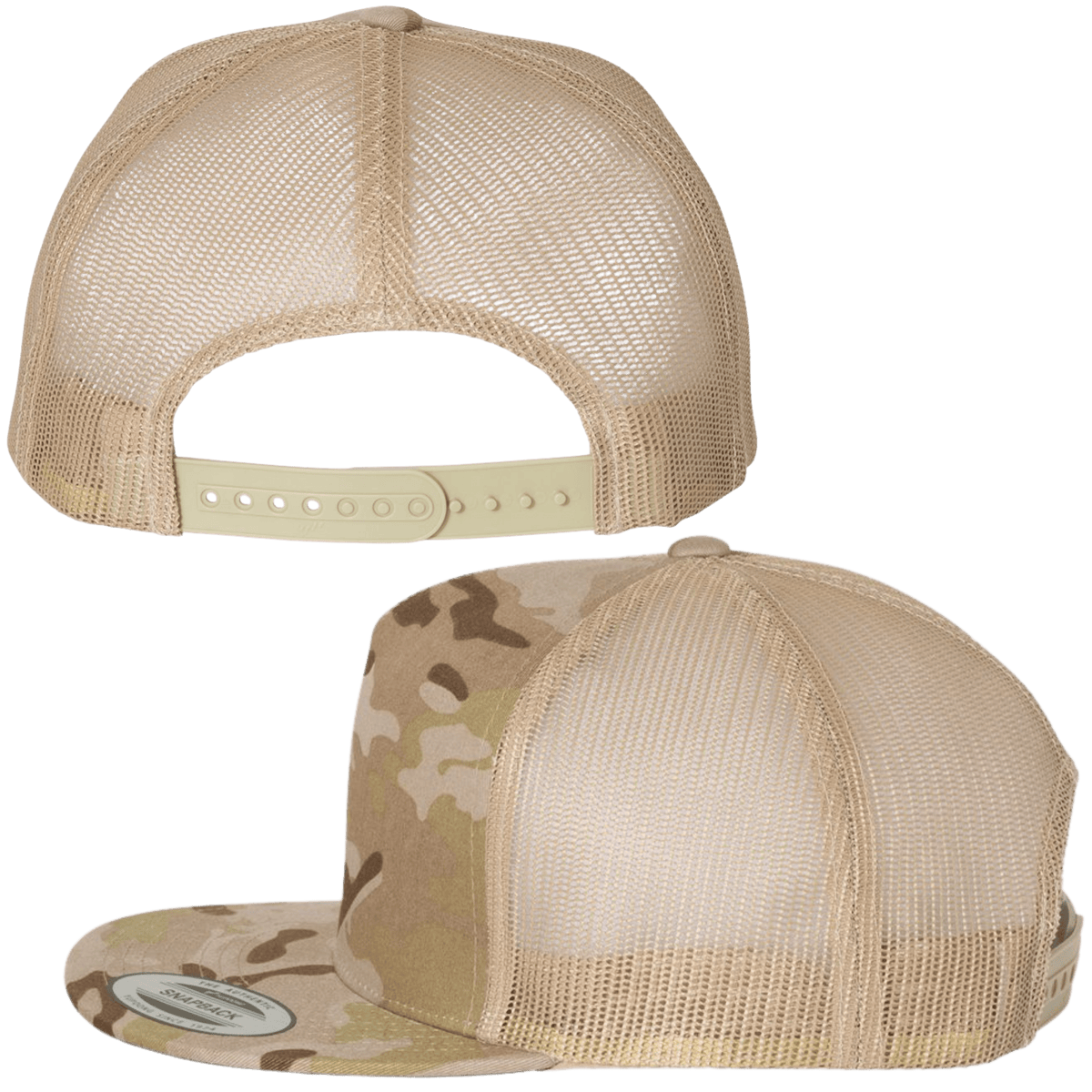 Multi Tasker Hat 5 Panel Trucker Hat Multicam