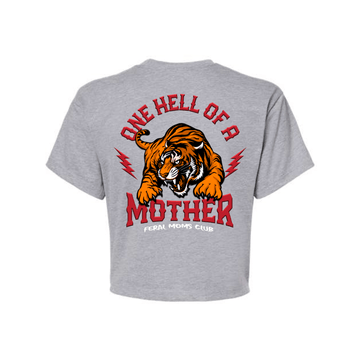 Feral Mom Women's Cropped Tee