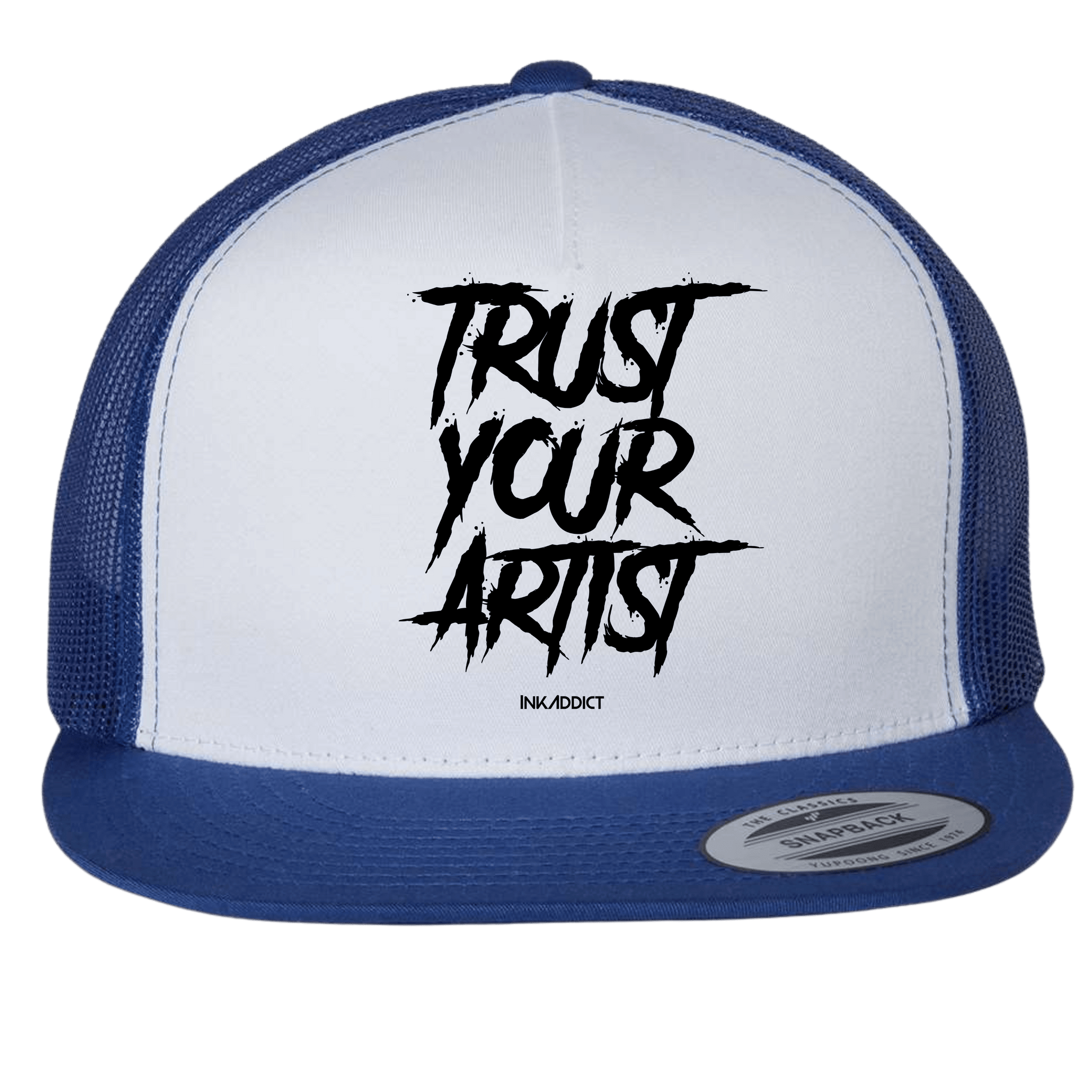 5 Panel Trucker Hat Royal/White