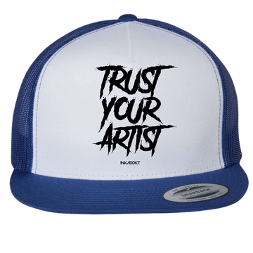 5 Panel Trucker Hat Royal/White