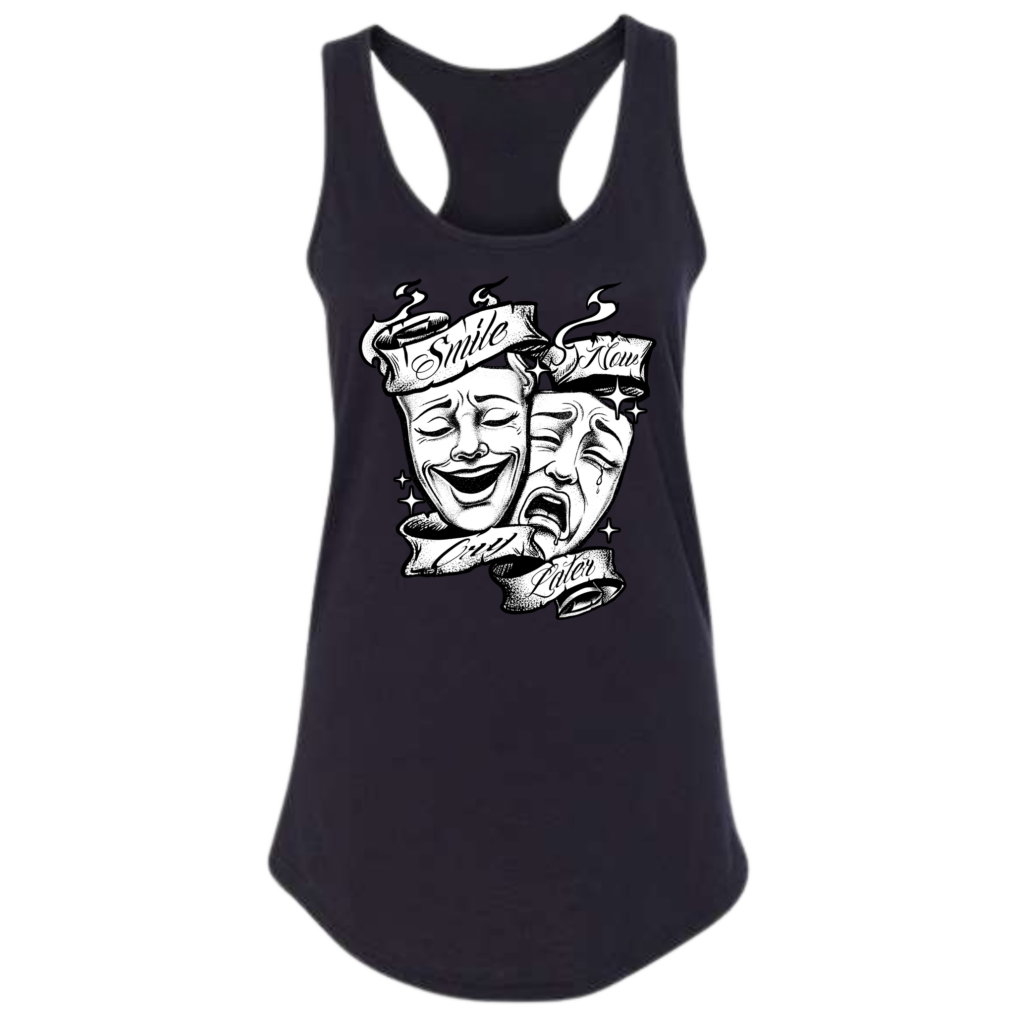 Smile Now Cry Later Women's Racerback Tank