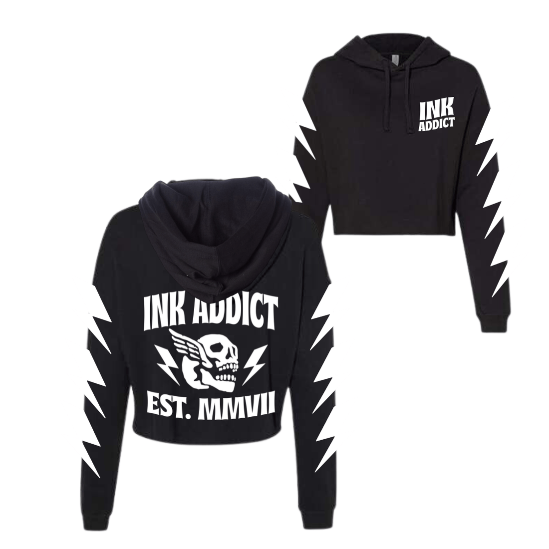 Death Squad Cropped Hoodie