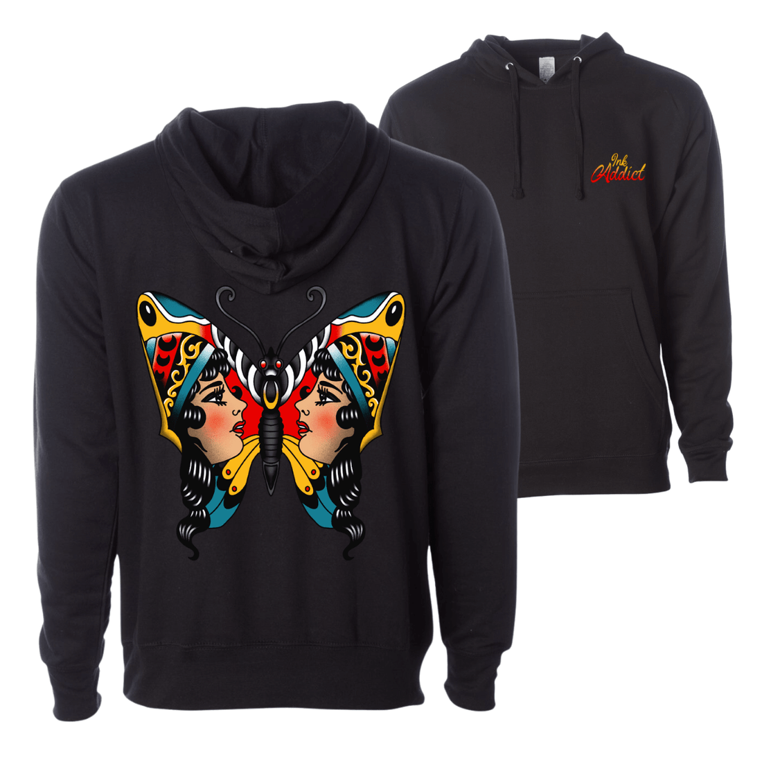 Butterfly Face Unisex Hoodie