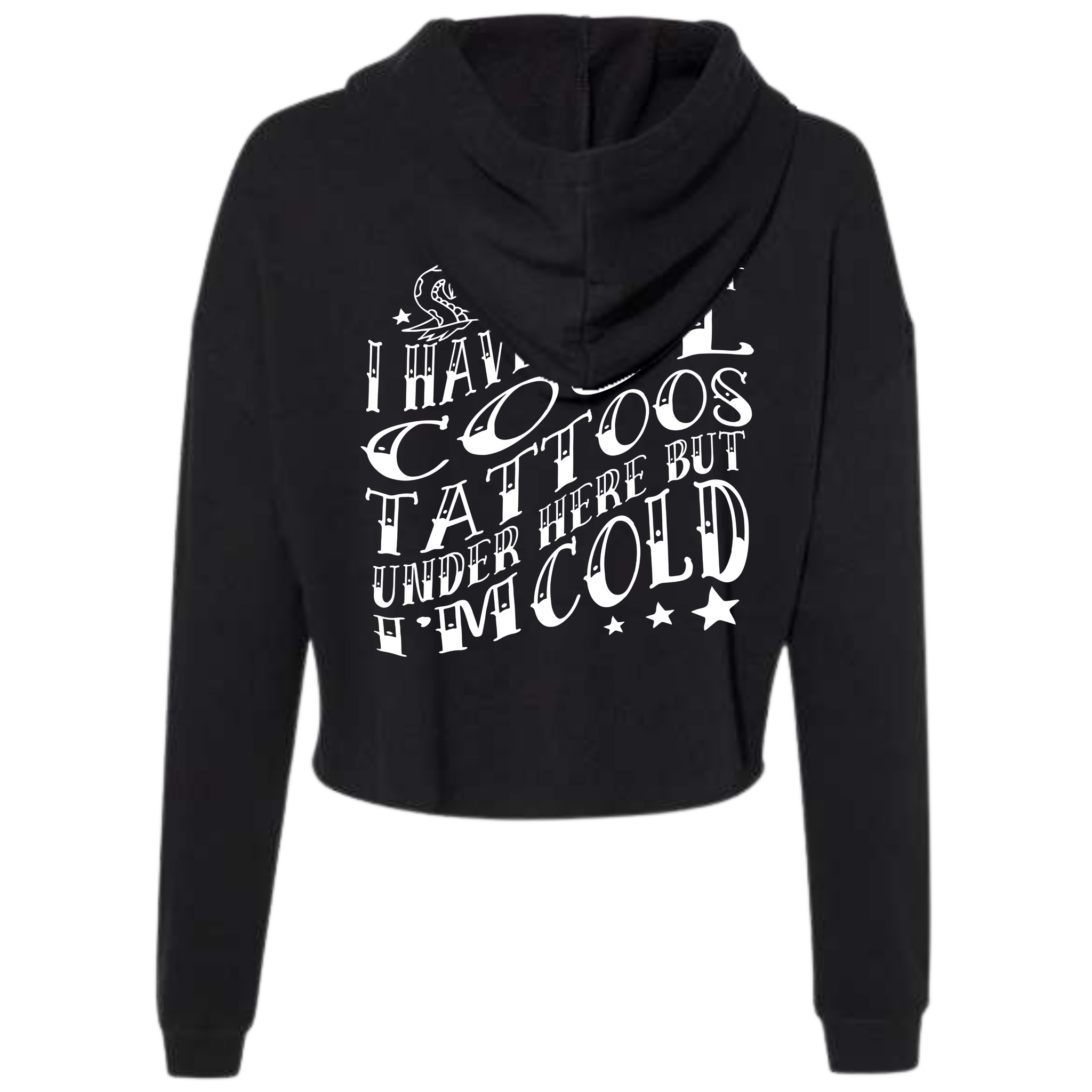 Tatted & Cold Women's Cropped Hoodie