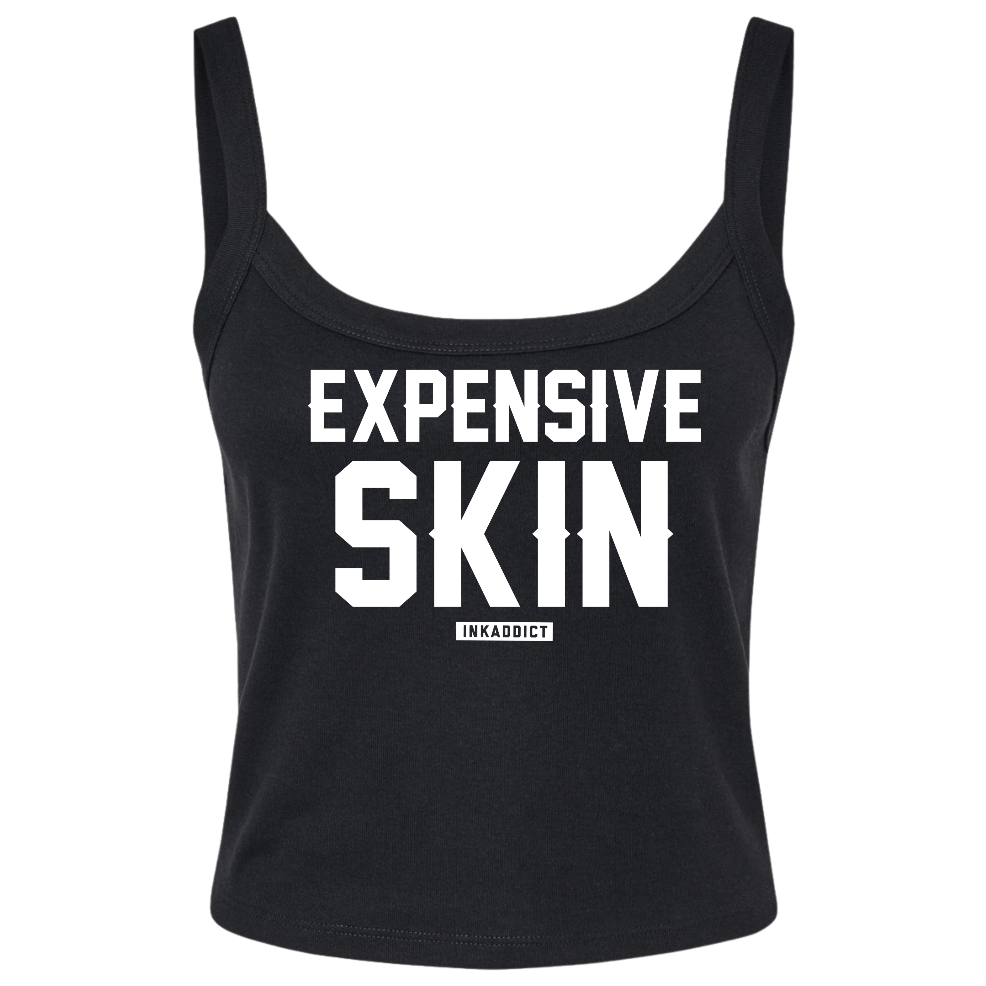 Expensive Skin Spaghetti Strap Crop Tank