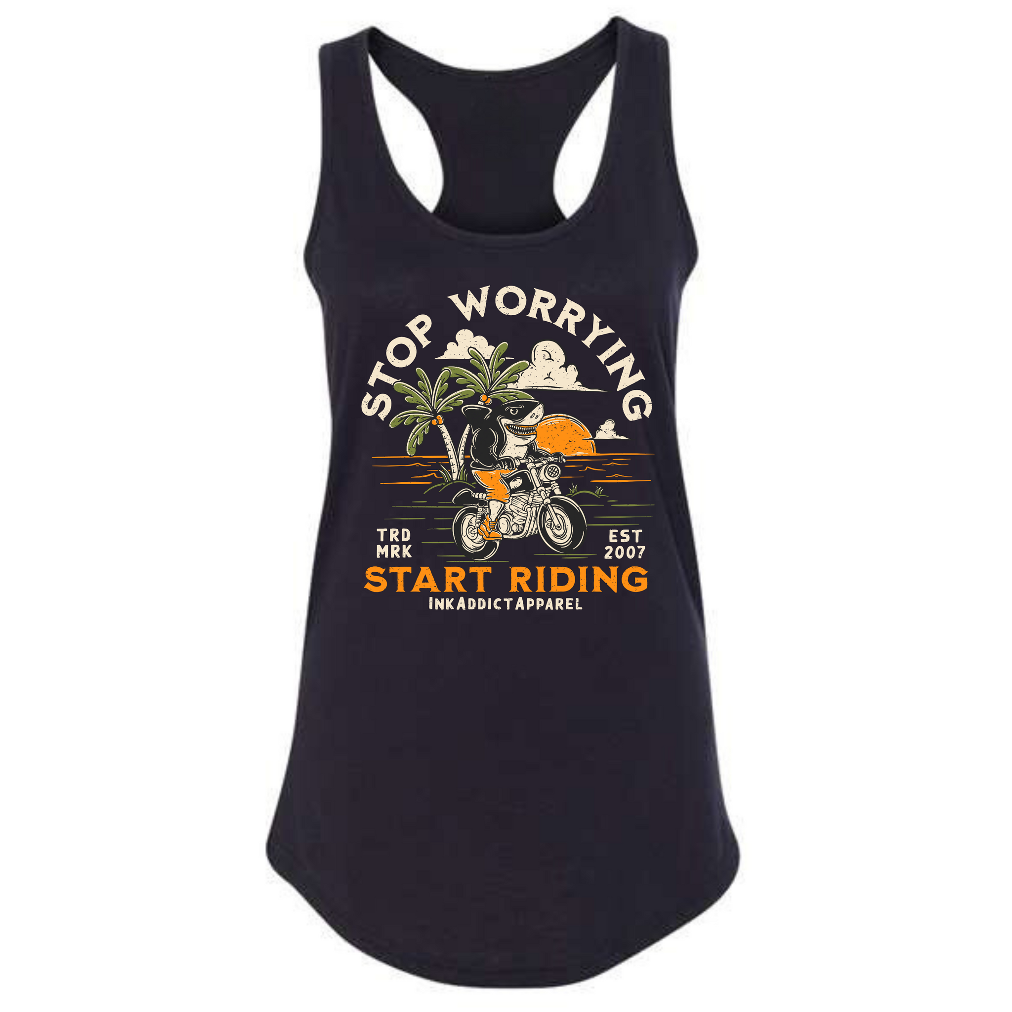 Stop Worrying Women's Racerback Tank