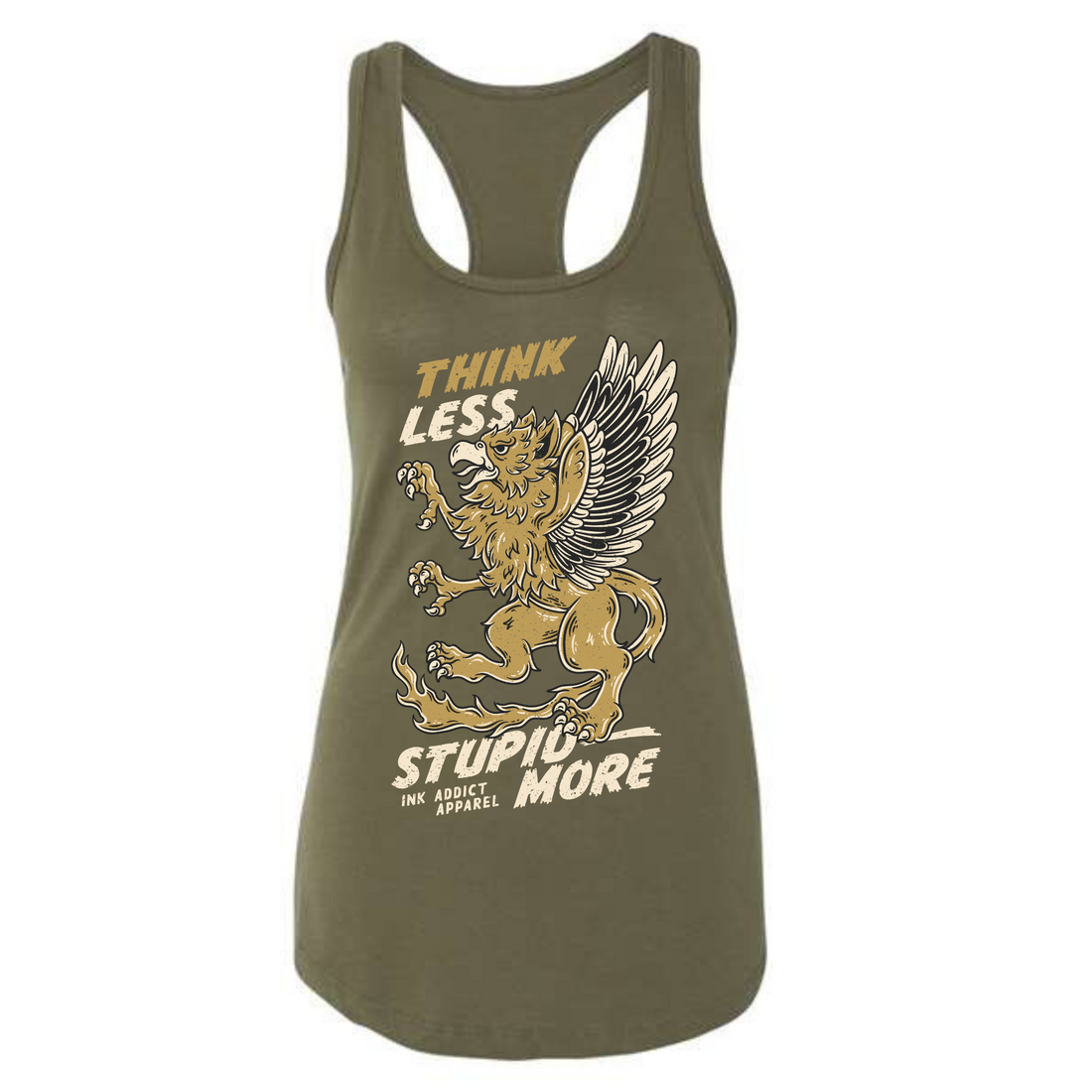 Think Less Women's Racerback Tank