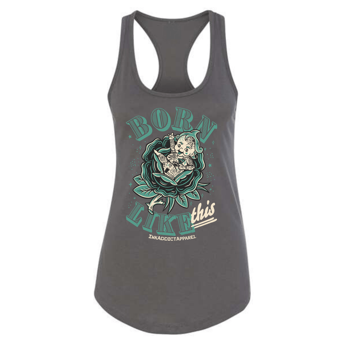 Born Like This Women's Racerback Tank