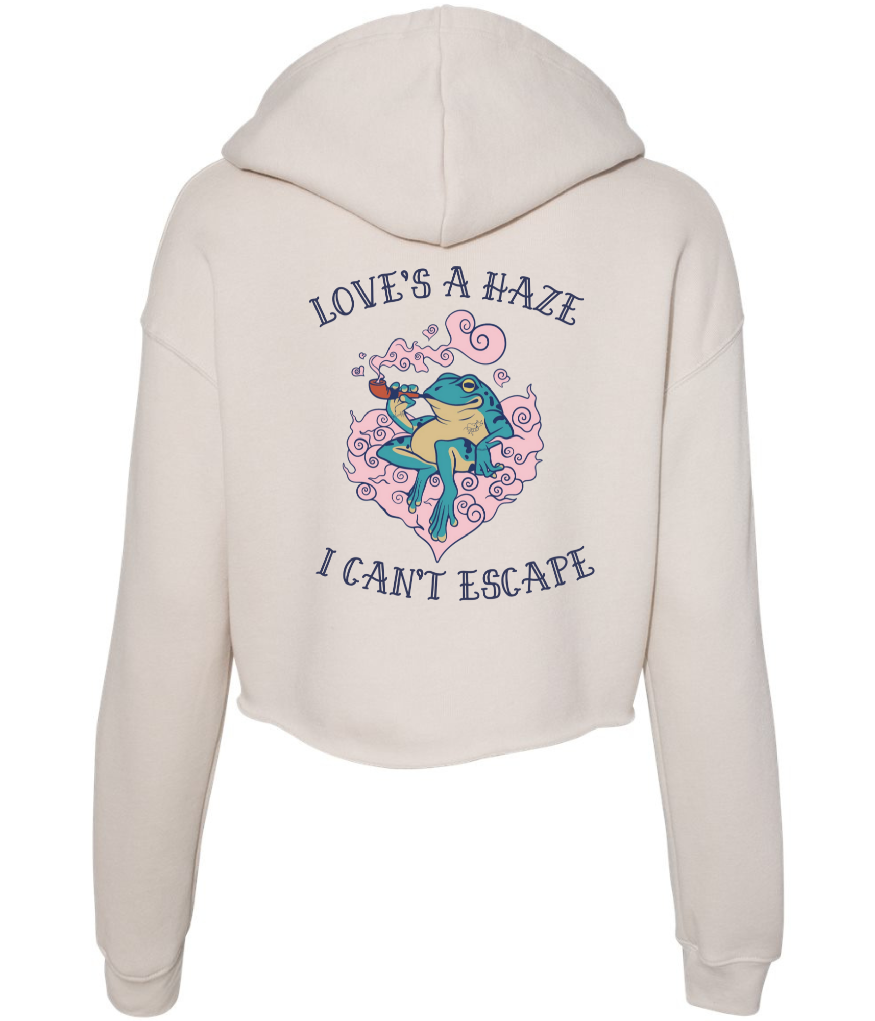 Loves A Haze Womens Cropped Hoodie