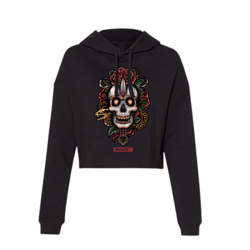 Whispers of Valor Women's Cropped Hoodie