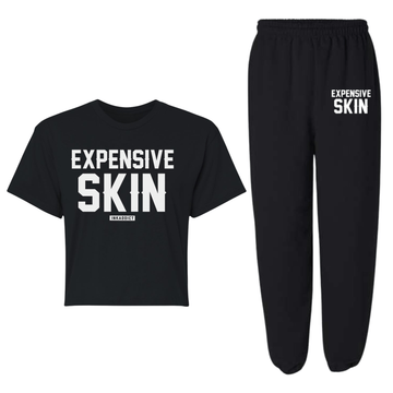 Expensive Skin Women's Crop Tee Set