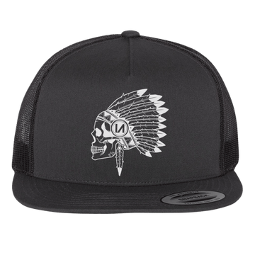 5 Panel Trucker Hat Black