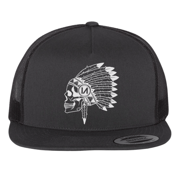 5 Panel Trucker Hat Black