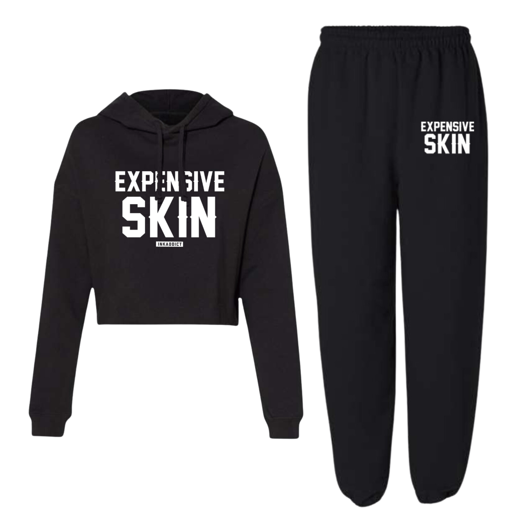 Expensive Skin Women's Crop Hoodie Set