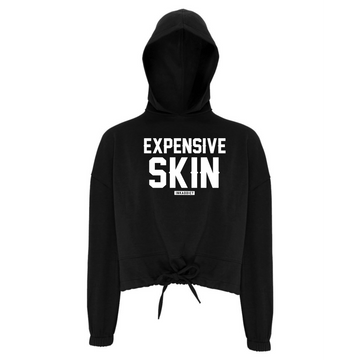 Expensive Skin Tied Knot Crop Hoodie