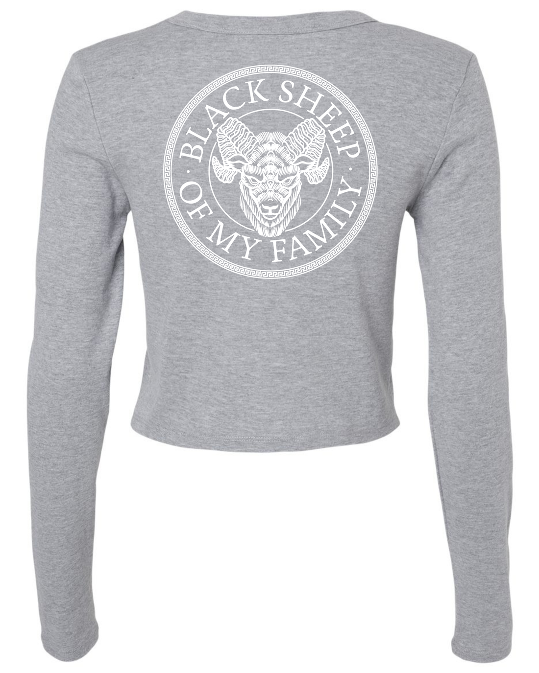 Black Sheep Womens Cropped Long Sleeve