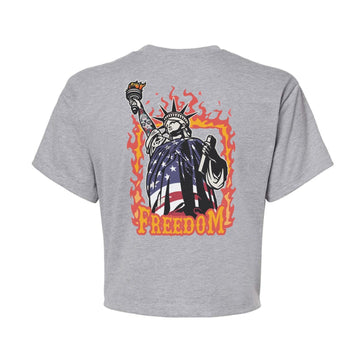 Liberty's Flame Women's Crop Tee