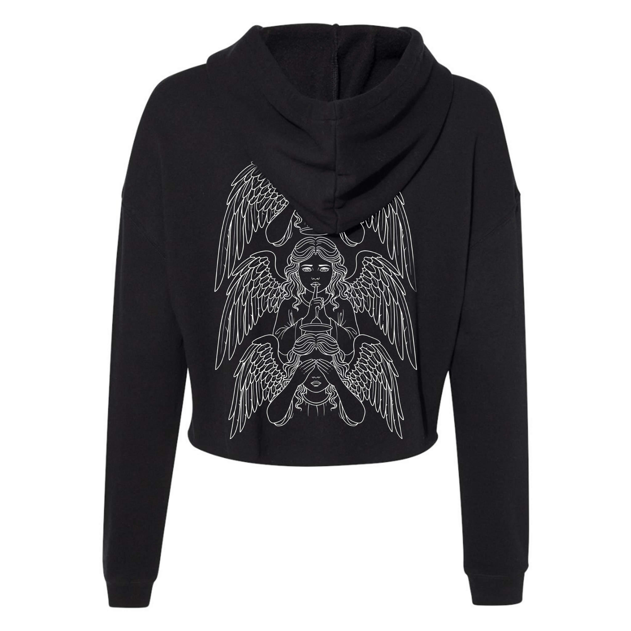 No Evil Cropped Hoodie