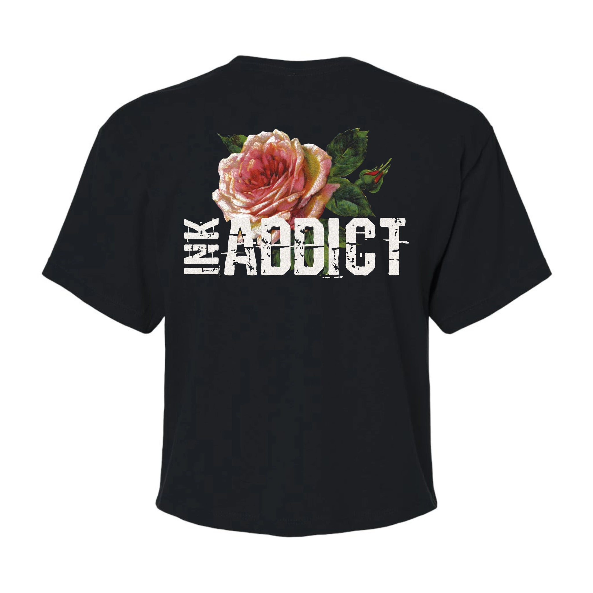 Vintage Rose Women's Cropped Tee
