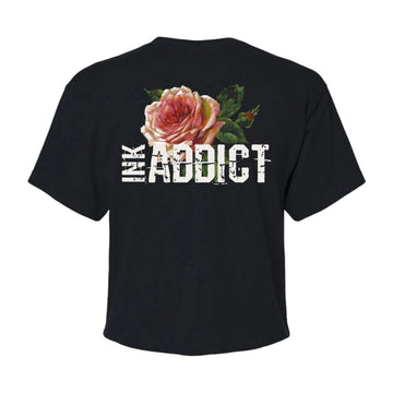 Vintage Rose Women's Cropped Tee