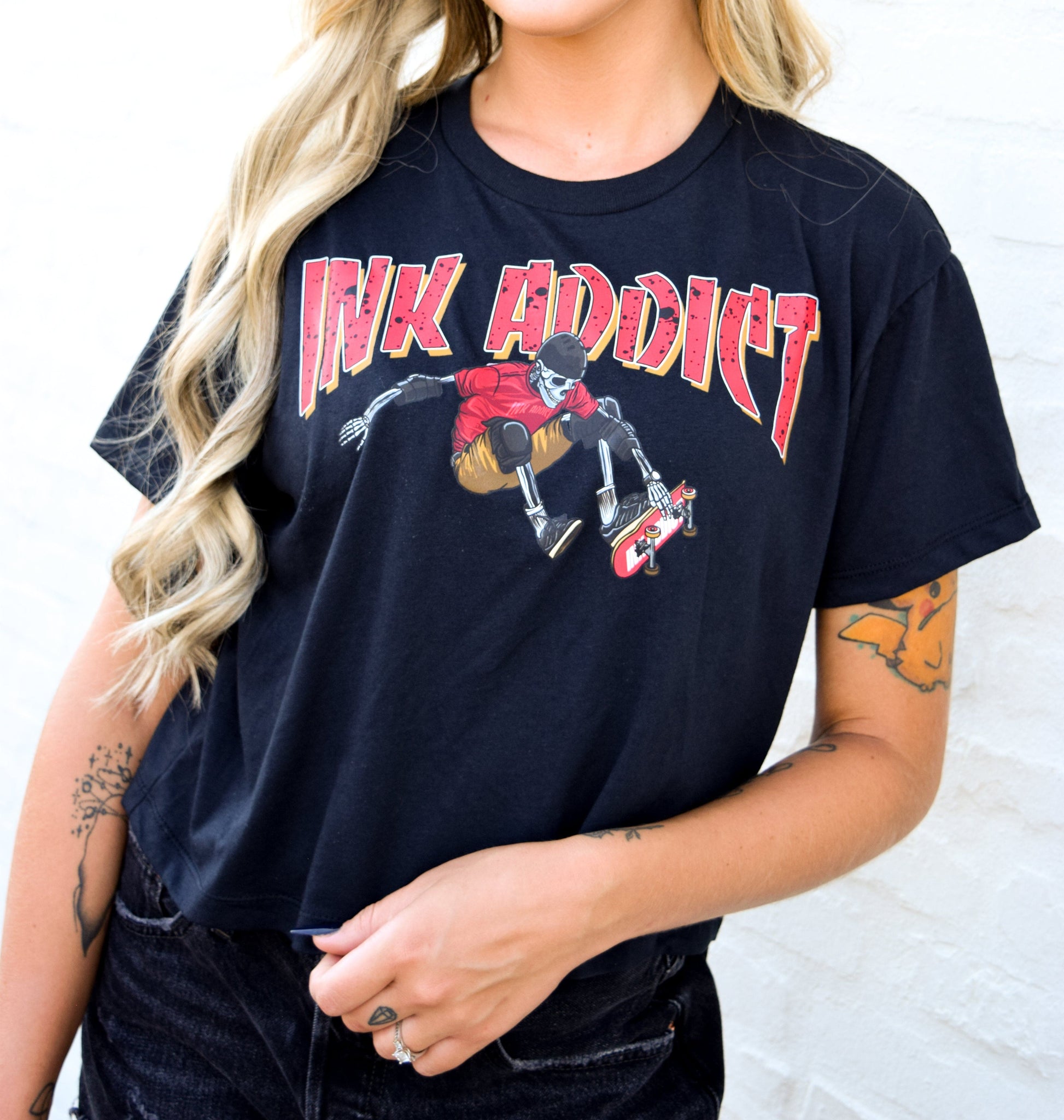 Grim Reaper Grinds Crop Tee