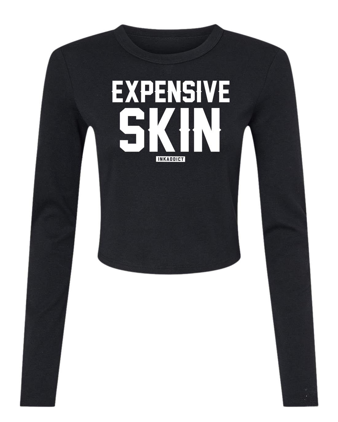 Expensive Skin Womens Cropped Long Sleeve