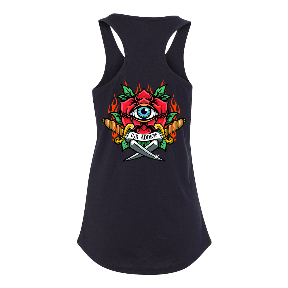 Flaming Daggers Women's Racerback Tank