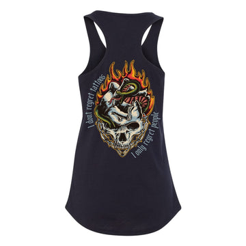 No Regrets Women's Racerback Tank