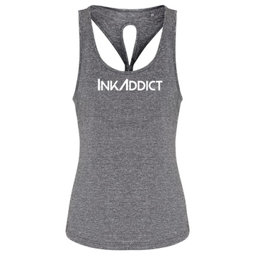 InkAddict Logo Tied-Knot Racerback Tank