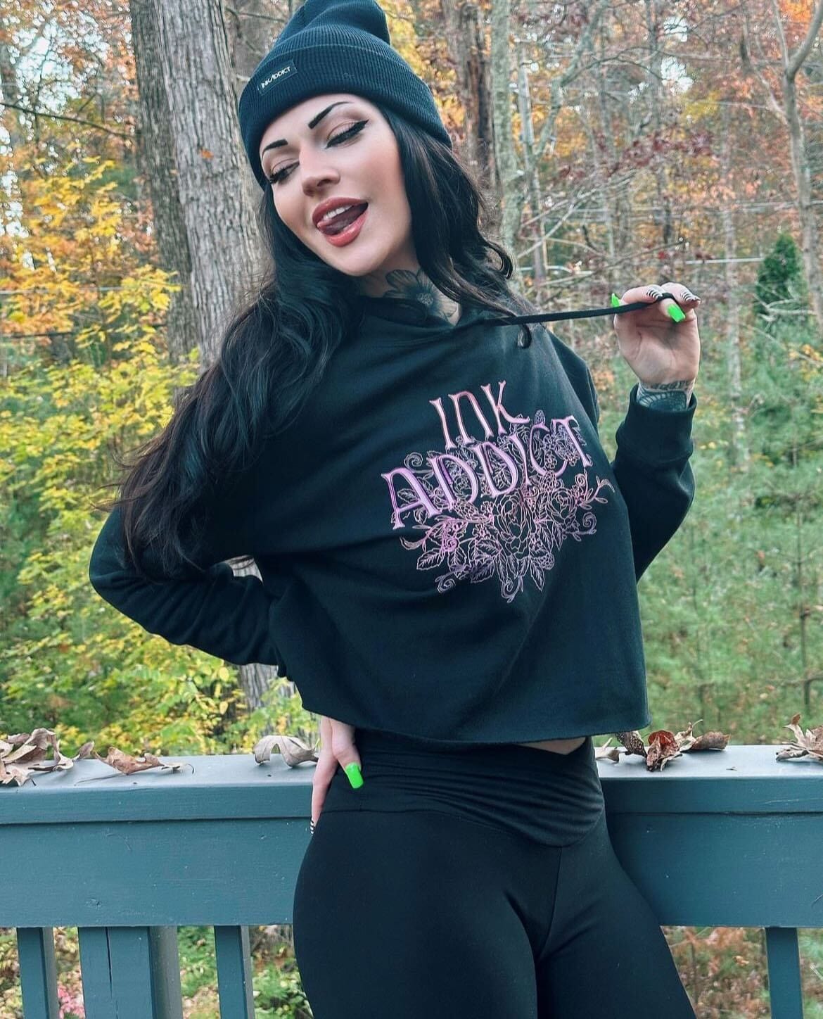 Blossom Cropped Hoodie