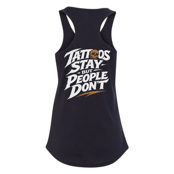 Tattoos Stay Unisex Women's Racerback Tank