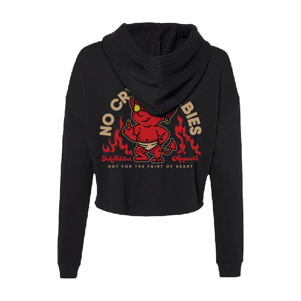 No Cry Babies Cropped Hoodie