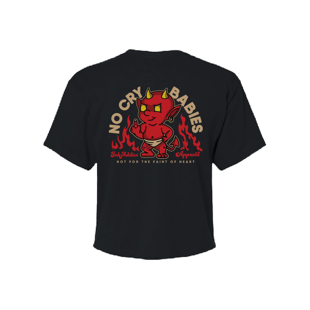 No Cry Babies Women's Cropped Tee