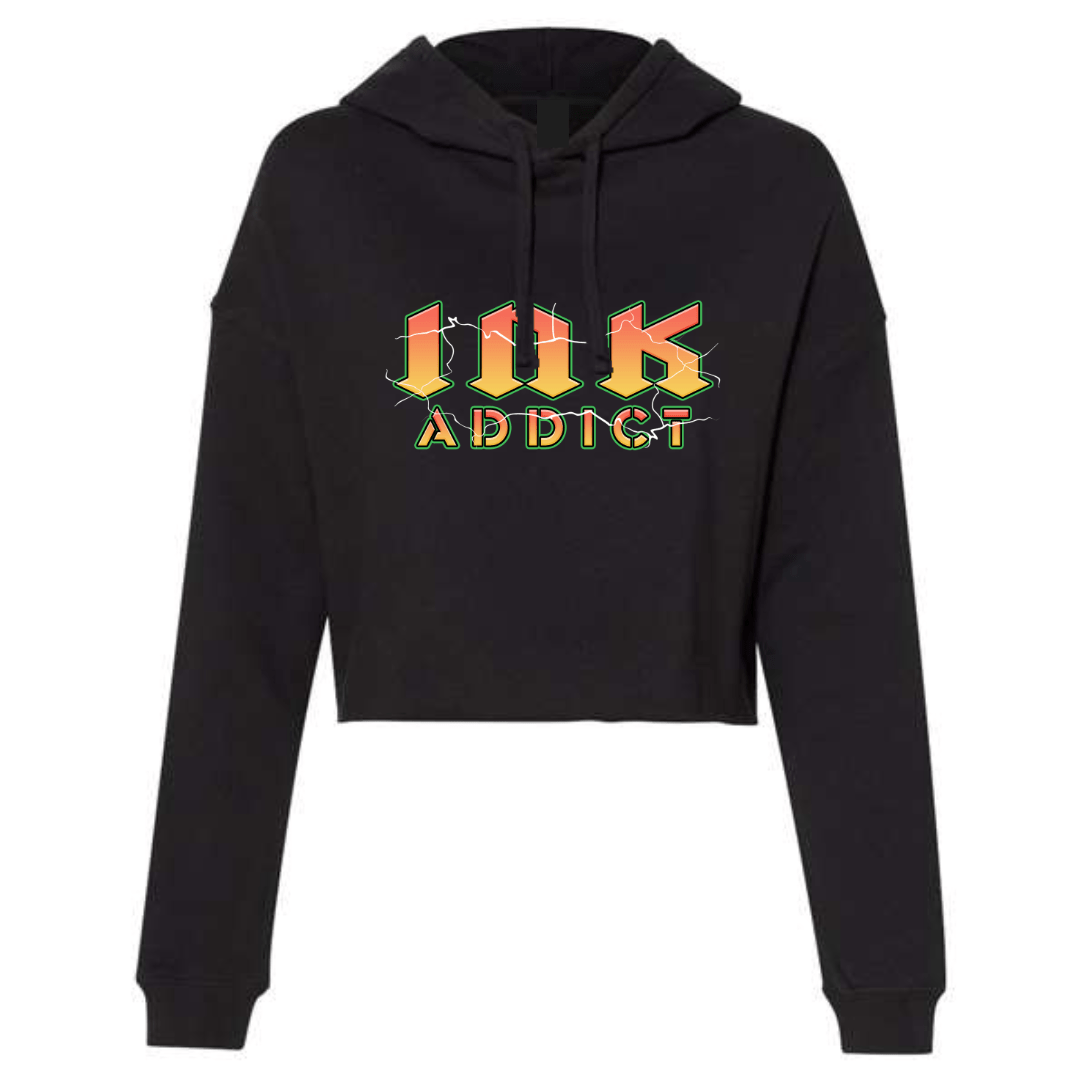 Electric Ink Women's Cropped Hoodie