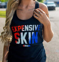 All-American Expensive Skin Racerback Women's Tank