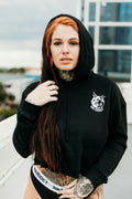 Dual Panther Women's Cropped Hoodie