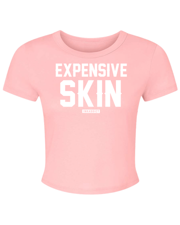 Expensive Skin Micro Ribbed Crop Tee