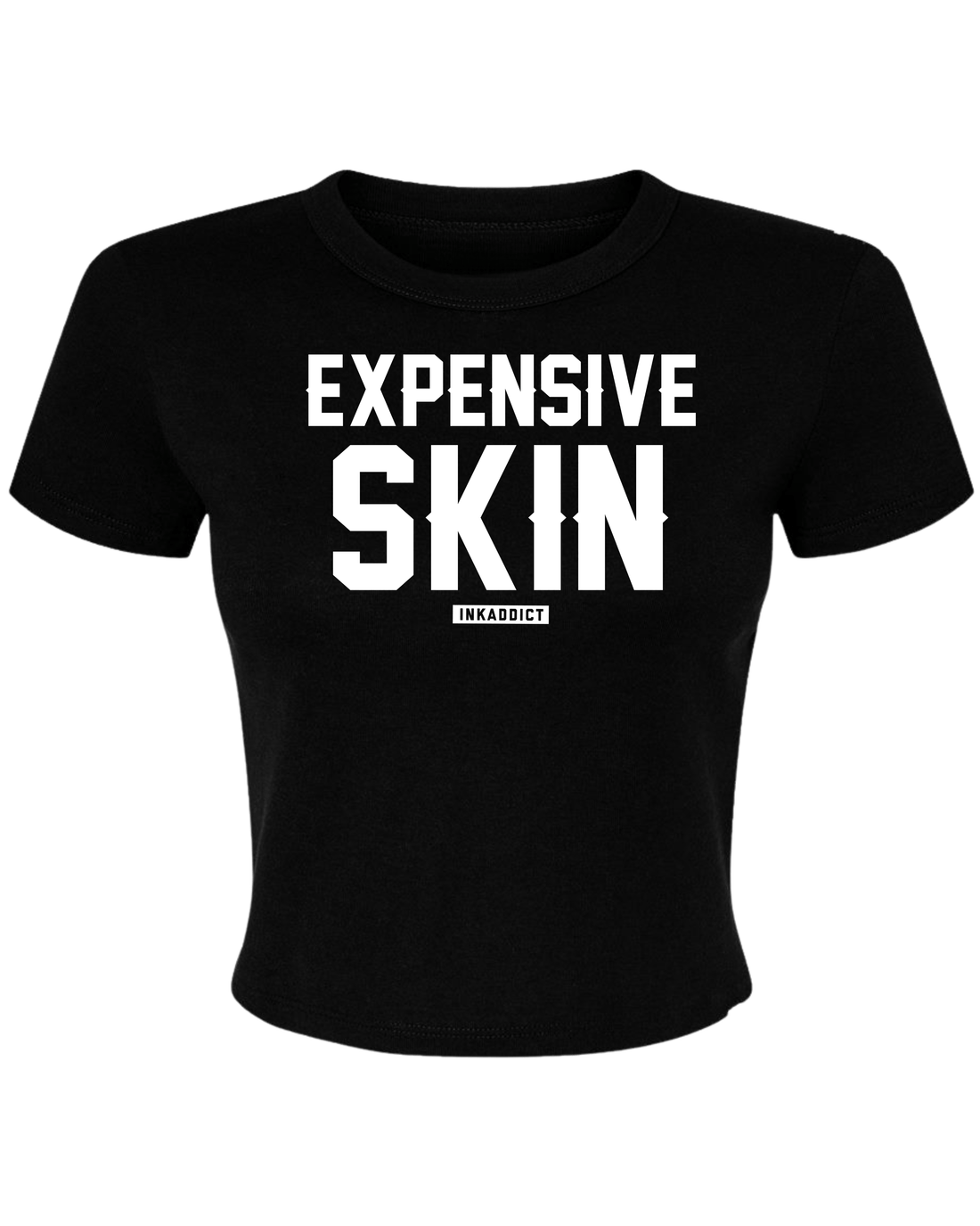 Expensive Skin Micro Ribbed Crop Tee