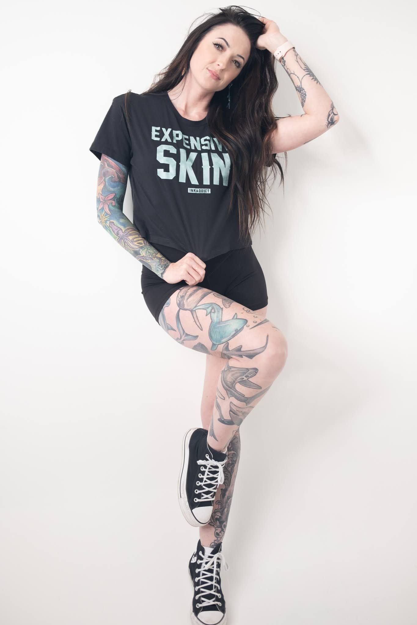 Expensive Skin Clouds Women's Cropped Tee