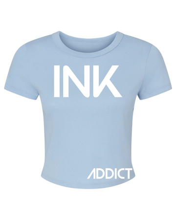 INK Micro Ribbed Crop Tee