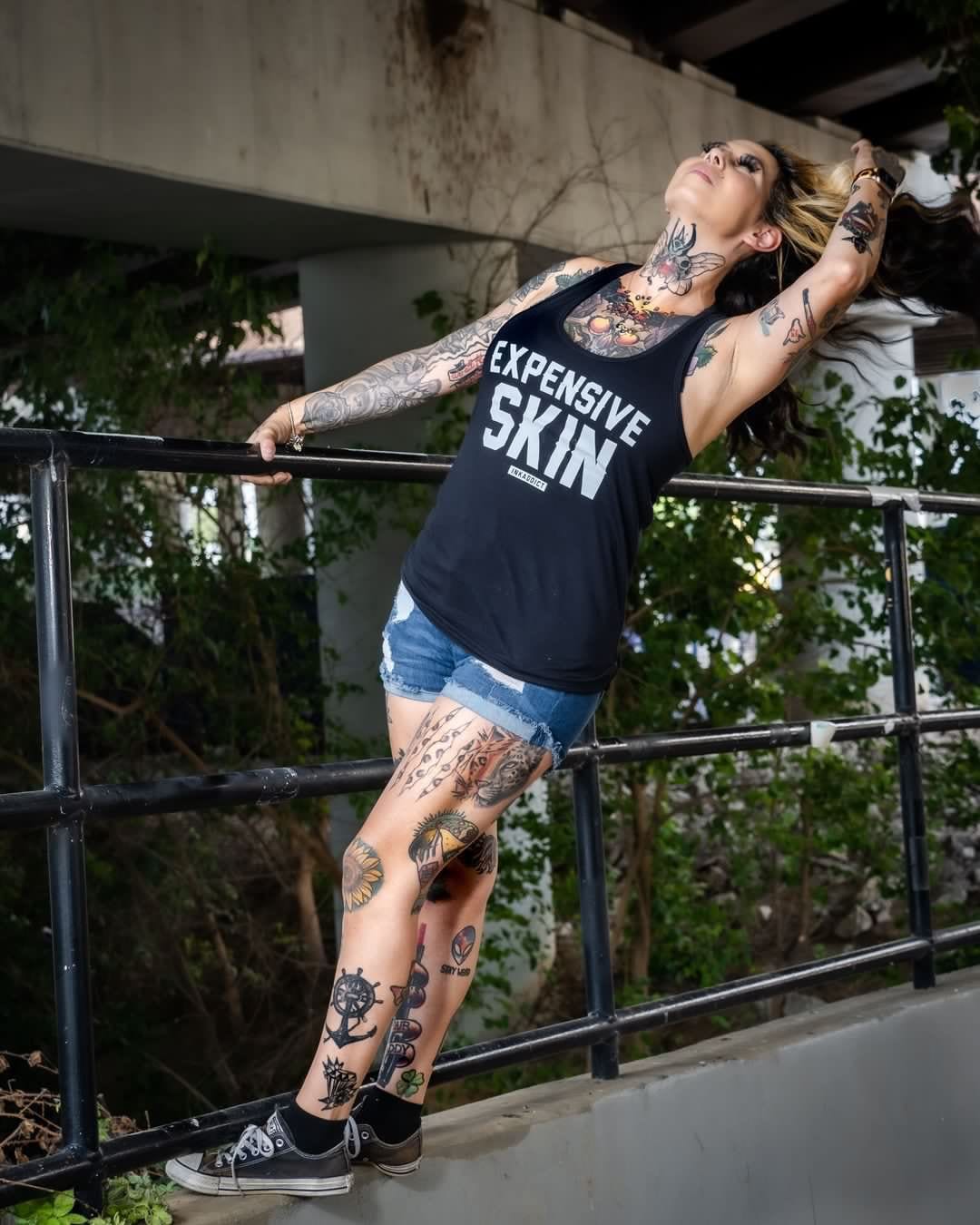 Expensive Skin Women's Black Racerback Tank