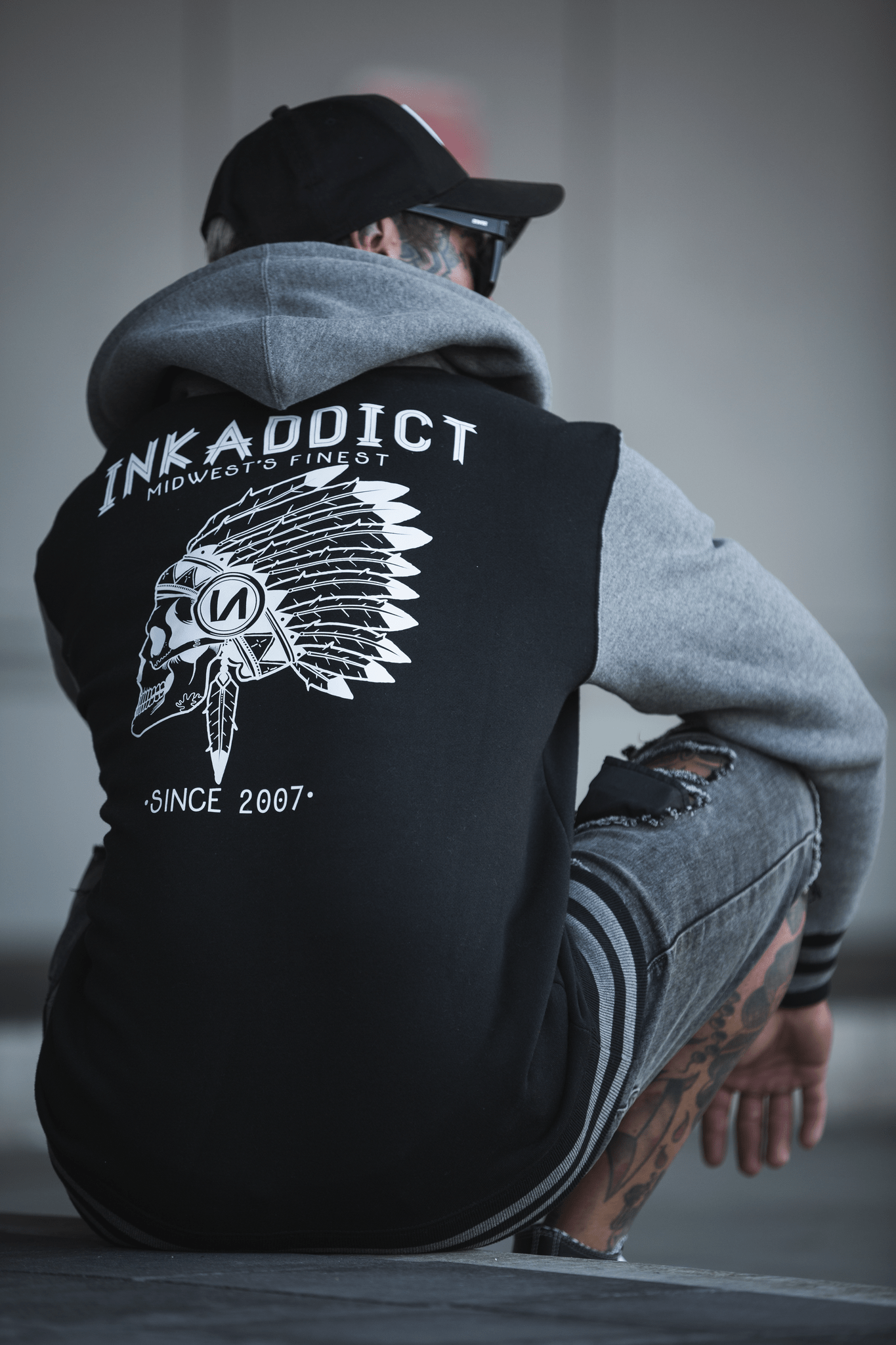 Chief Unisex Black/Gunmetal Varsity Zip