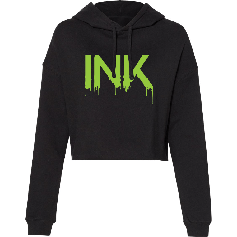 INK Drip Women's Cropped Hoodie
